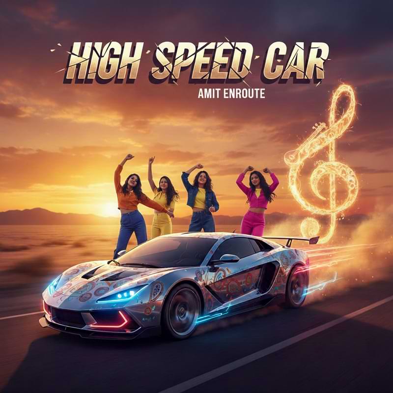 High Speed Car Cover Art